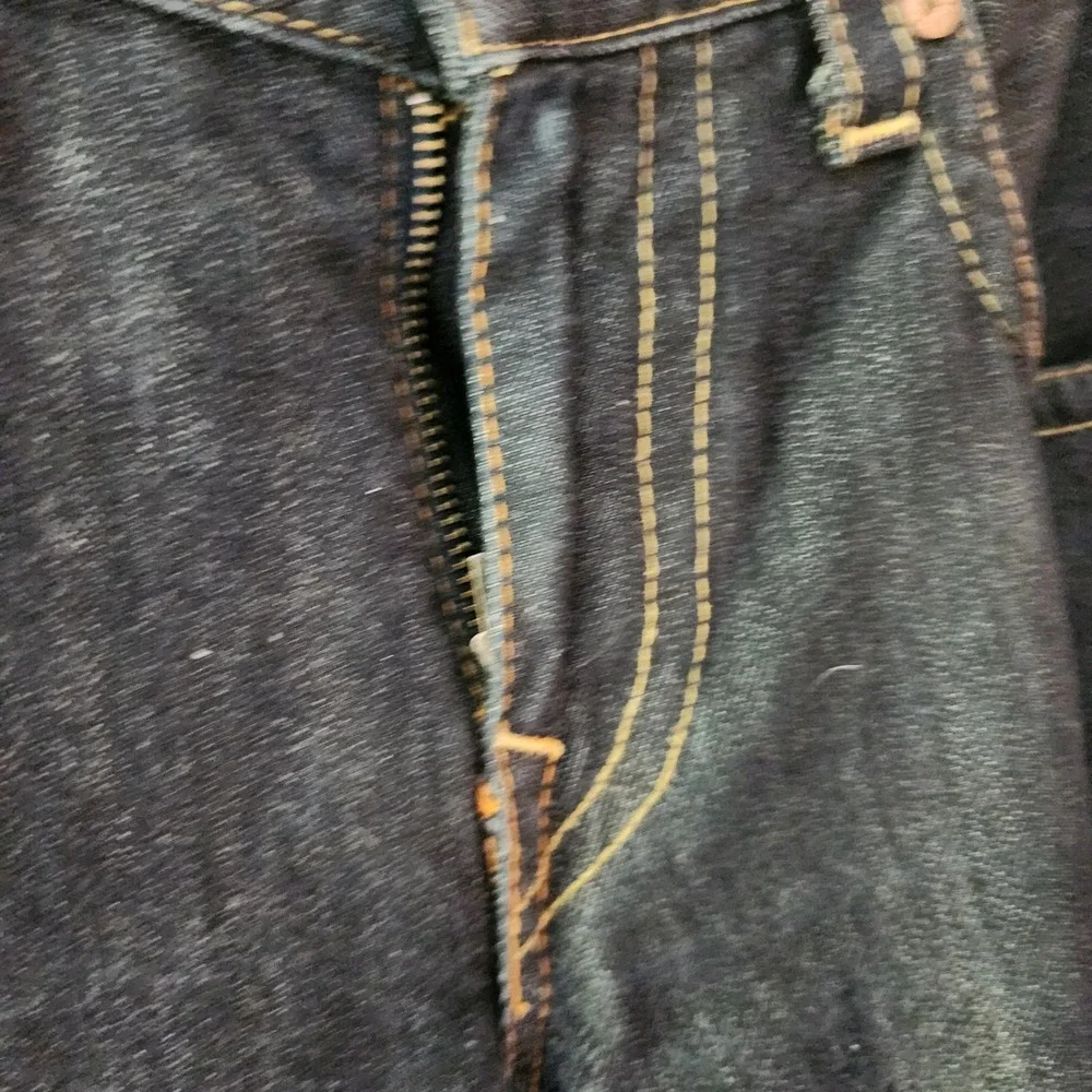 True Religion World Tour Straight Leg Indigo Denim Jeans Mens 35